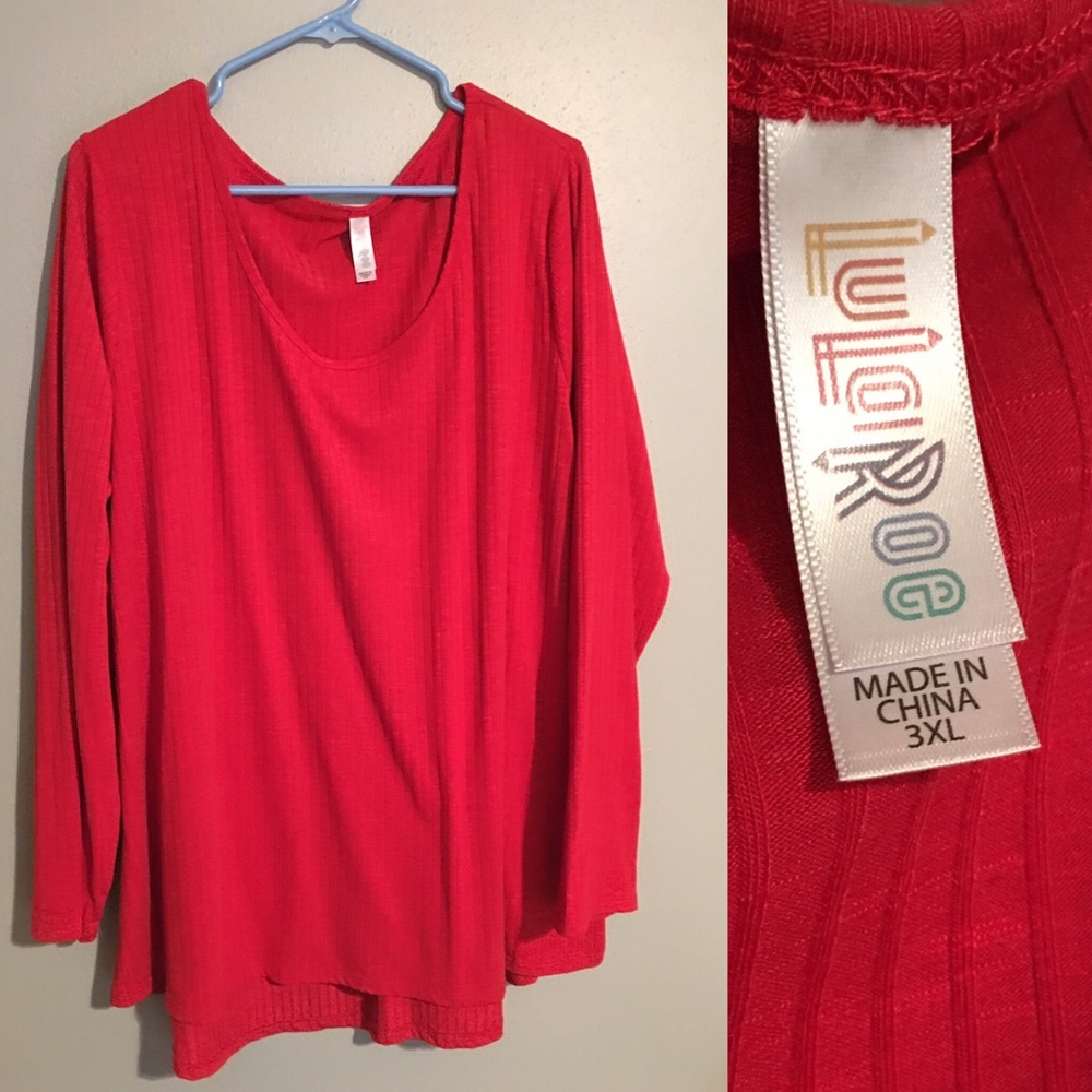 Euc 3xl Lularoe Red Lynnae